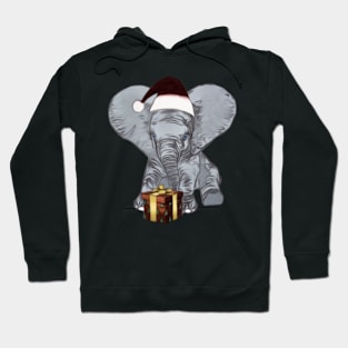 Christmas Baby Elephant Hoodie